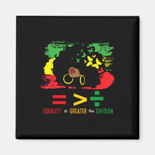 Juneteenth June 19th 1865 Equality Is Greater Than Magnet