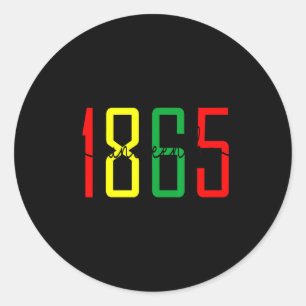 Juneteenth June 19th 1865 Freedom Day Juneteenth C Classic Round Sticker