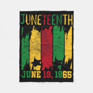 Juneteenth June 19th 1865 Juneteenth Freedom Day Fleece Blanket