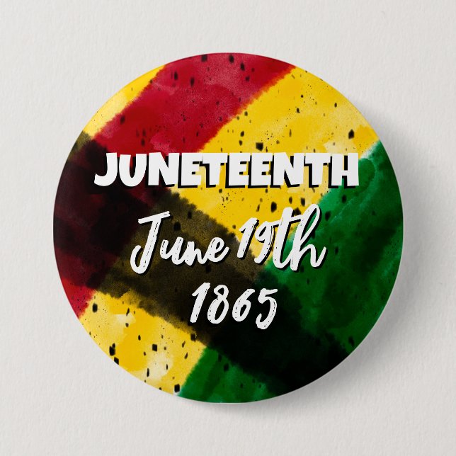 Juneteenth | June 19th  3 Inch Round Button (Front)