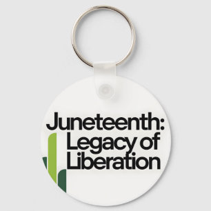 Juneteenth Legacy of Liberation Modern Graphic Keychain