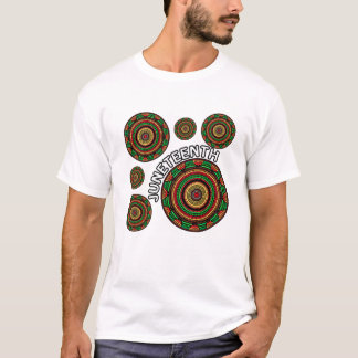 Juneteenth mandala traditional African patterns T-Shirt