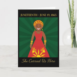 Juneteenth Matriarch Mother's Day Card