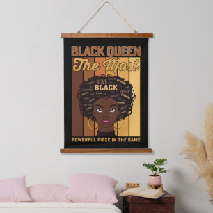 Juneteenth Melanin Black Girl The Most Powerful Hanging Tapestry