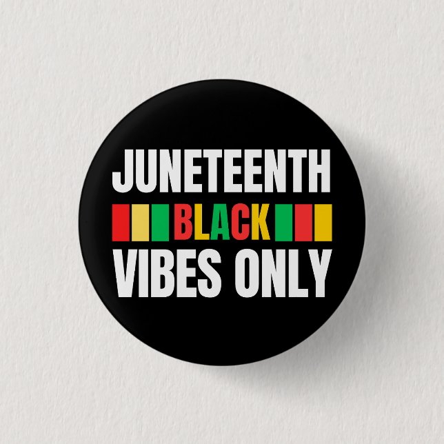 Juneteenth Melanin Men Women Kids 1 Inch Round Button (Front)