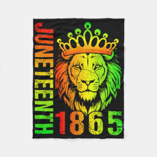 Juneteenth Men Women Celebrate African American Li Fleece Blanket