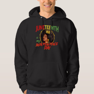 Juneteenth My Independence Day 1865 African Woman  Hoodie