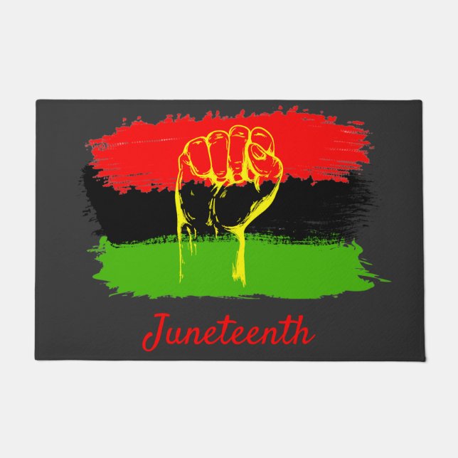 Juneteenth National Independence Day Doormat (Front)