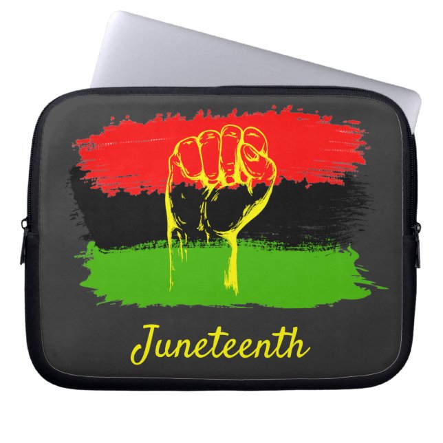 Juneteenth National Independence Day Laptop Sleeve (Front)