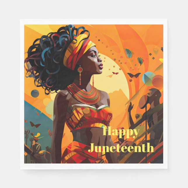 Juneteenth Paper Napkin (Front)