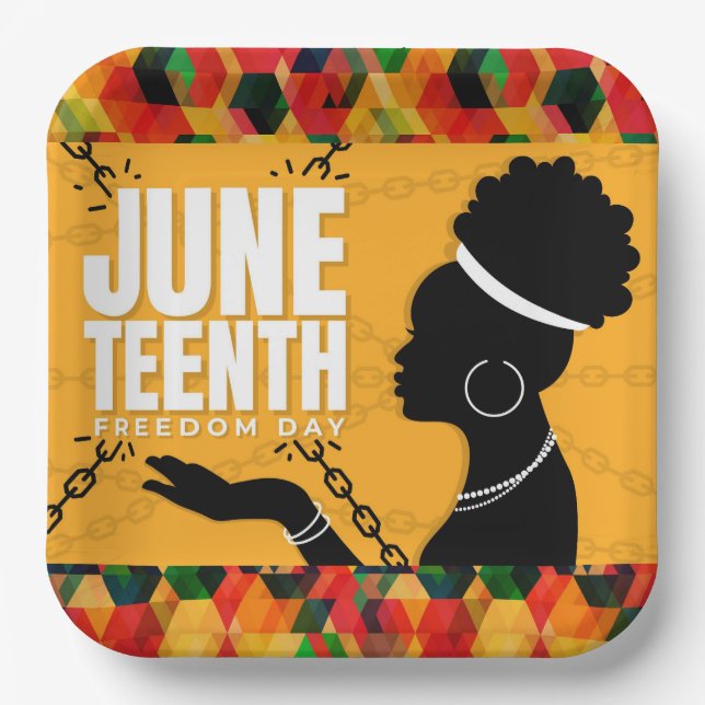 Juneteenth Paper Plate (Front)