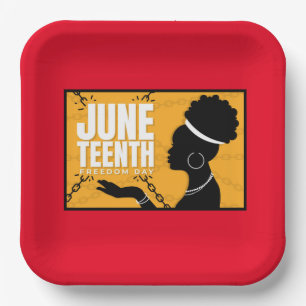 Juneteenth Paper Plate