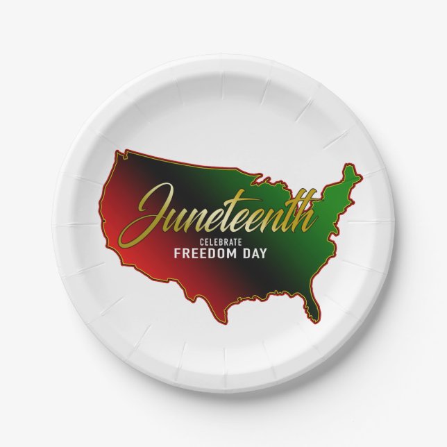Juneteenth Paper Plate (Front)