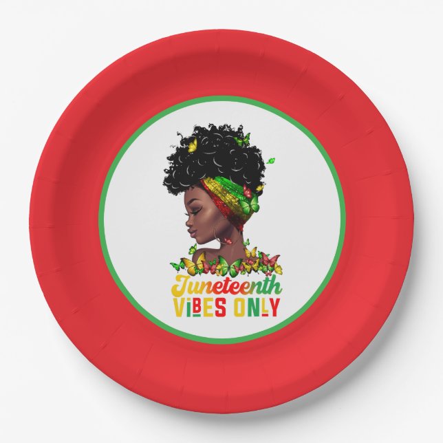 Juneteenth Paper Plate (Front)