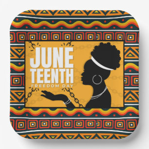 Juneteenth Paper Plates