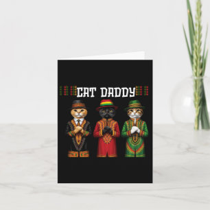 Juneteenth Parade Black Independence Day Cat Card