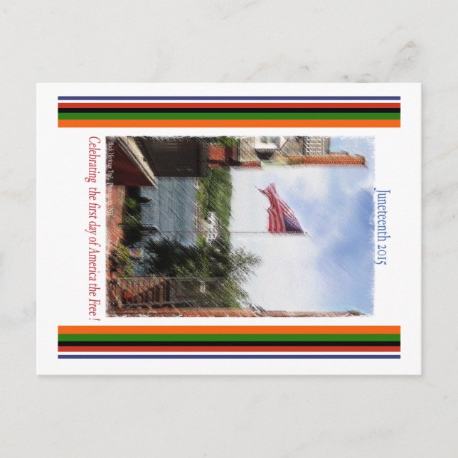 Juneteenth Postcard: Portsmouth NH Postcard (Front)