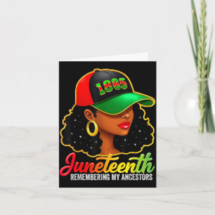 Juneteenth remembering ancestors black women card