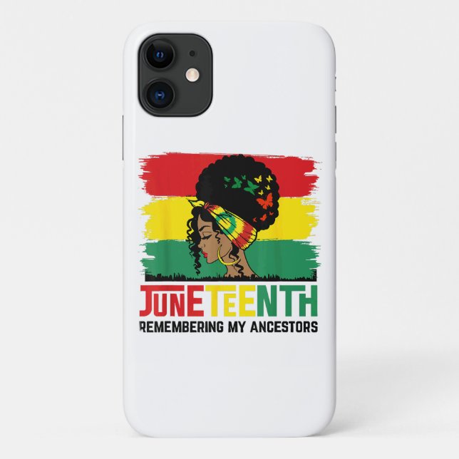Juneteenth Remembering My Ancestors Celebrate Blac Case-Mate iPhone Case (Back)
