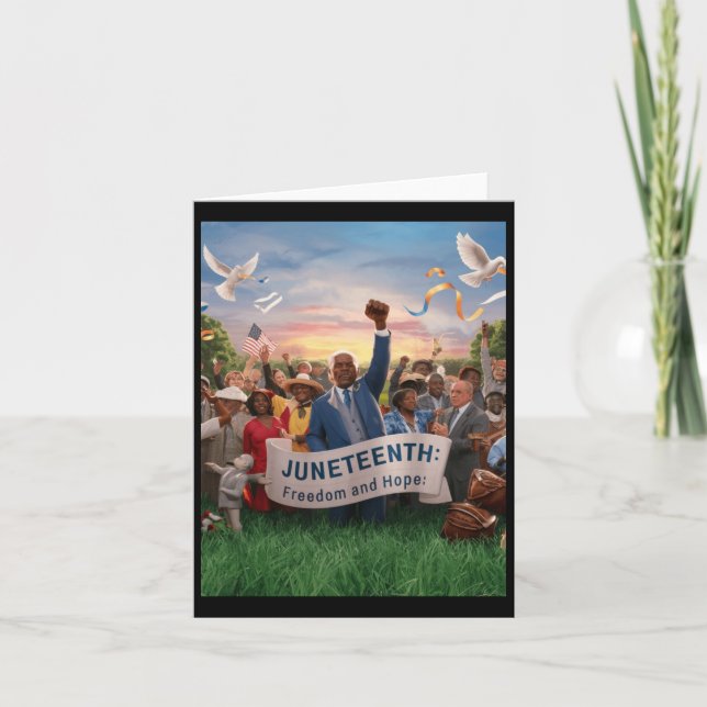 Juneteenth Represents Freedom And Hope For A New Card (Front)