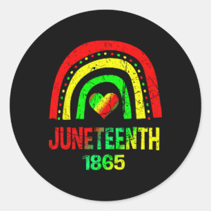 Juneteenth Shirt For Women Men Kids Juneteenth Day Classic Round Sticker