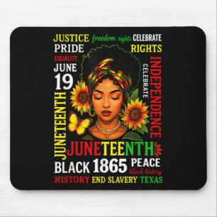 Juneteenth Shirts Celebrating Black Freedom 1865 B Mouse Pad