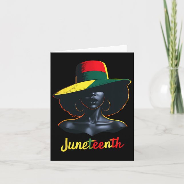 Juneteenth Shirts Women  Card (Front)