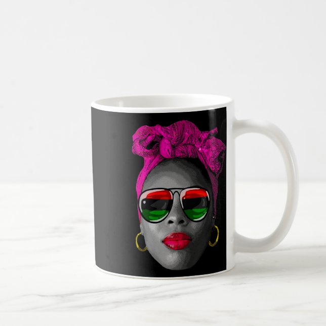 Juneteenth Shirts Women Drug Afro Doll Queen Black Coffee Mug (Right)