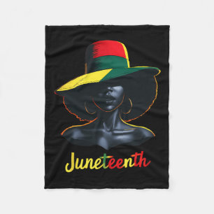 Juneteenth Shirts Women  Fleece Blanket