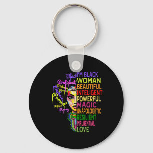 Juneteenth Shirts Women History Month Black Girl M Keychain