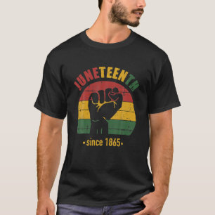 Juneteenth Since 1865 With Pan African Flag And T-Shirt