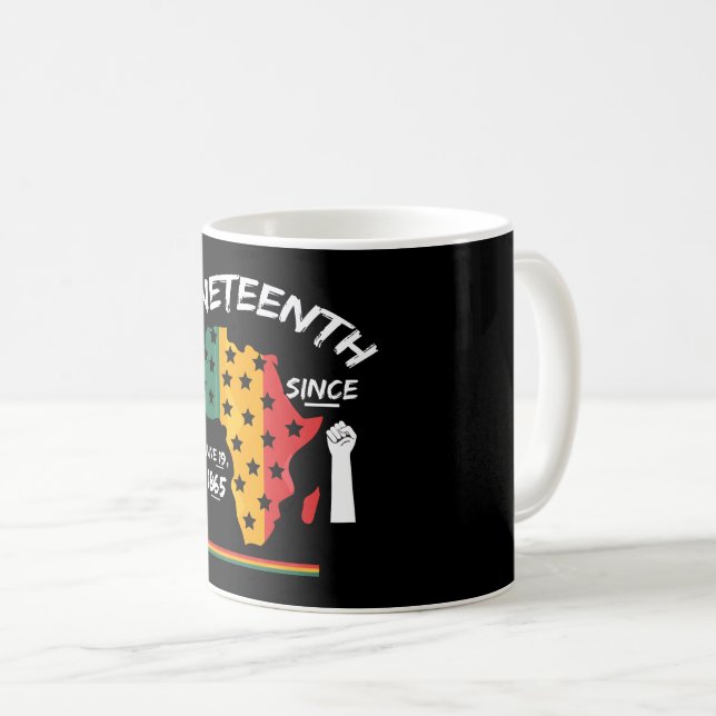 Juneteenth Since June 19th 1865 T-shirt Free Ish Coffee Mug (Front Right)