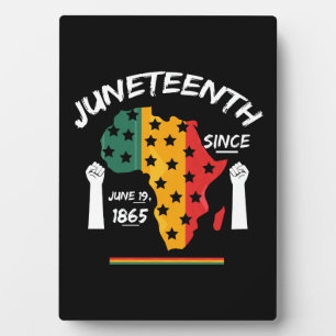 Juneteenth Since June 19th 1865 T-shirt Free Ish Plaque