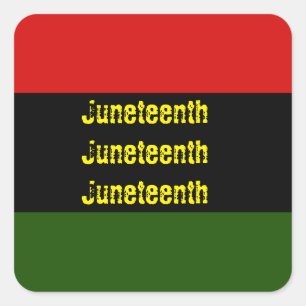 Juneteenth Square Sticker