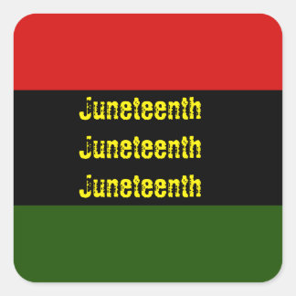 Juneteenth Square Sticker
