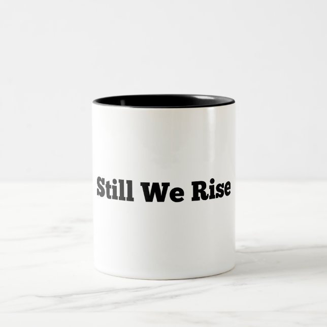 Juneteenth Still We Rise Two-Tone Coffee Mug (Center)