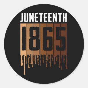 Juneteenth Tee Shirt June 19th 1865 Freedom Day Me Classic Round Sticker