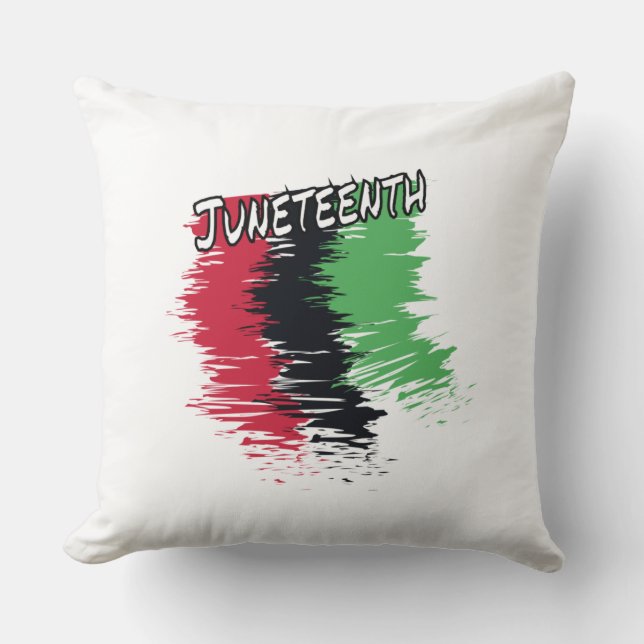 Juneteenth Throw Pillow (Front)