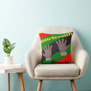 Juneteenth  throw pillow