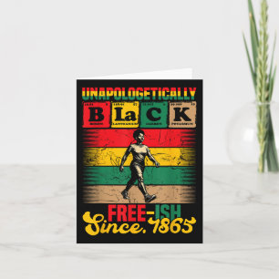 Juneteenth Unapologetically Vintage Since 1865 Men Card