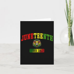 Juneteenth Vibes Only 1865 African Black History M Card