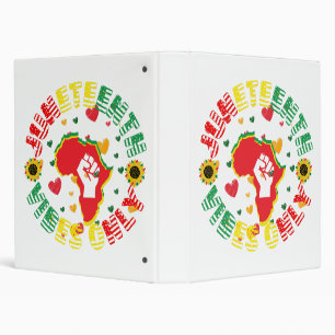 Juneteenth Vibes Only Celebrate Freedom! Binder