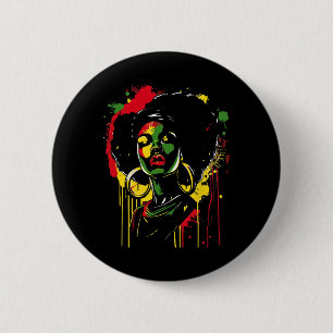 Juneteenth Women Celebrate Black Freedom History M 2 Inch Round Button