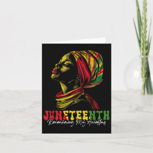 Juneteenth Women Celebrate Black Freedom History M Card