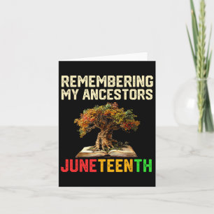 Juneteenth Women Remembering My Ancestors Black Hi Card