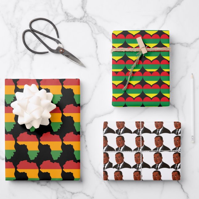 Juneteenth Wrapping Paper Sheet (Front)