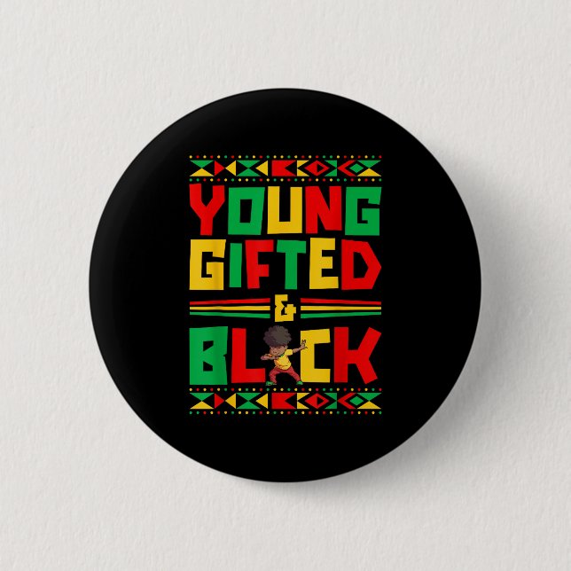 Juneteenth Young Black Boy African American Histor 2 Inch Round Button (Front)