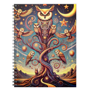 Jung Inspired Owl  Notebook