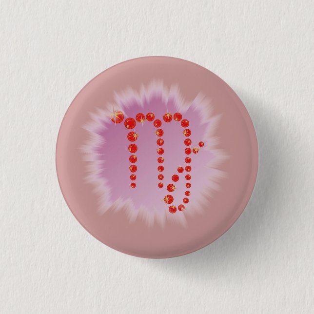 Jungfrau 23. August bis 23. September Buttons (Front)