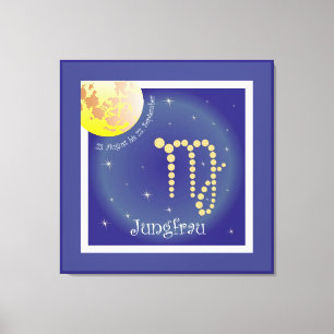 Jungfrau 23 August to 23 September Canvas Print